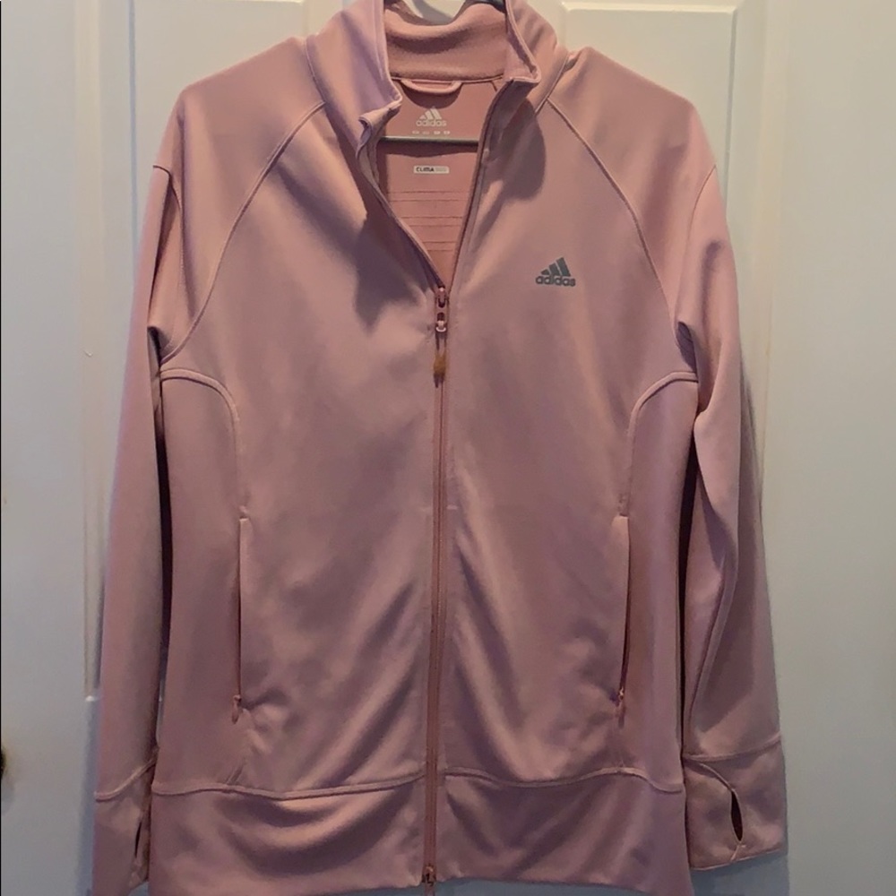 Baby pink clima365 adidas zip up
